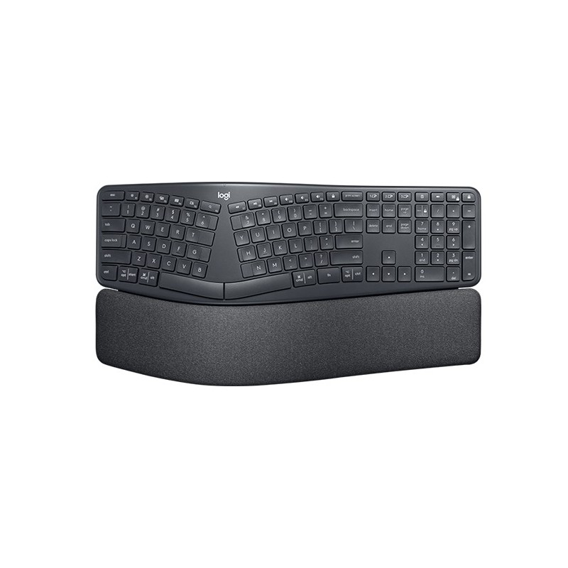 Logitech ERGO K860 - Tastatur - kabellos - 2.4 GHz, Bluetooth 5.0